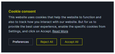 cookie opt-in compliance banner