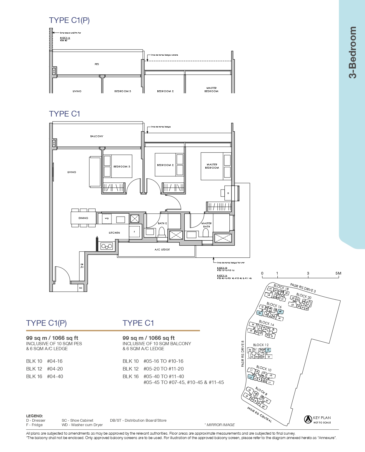 pasir ris 8 3 bedroom floor plan