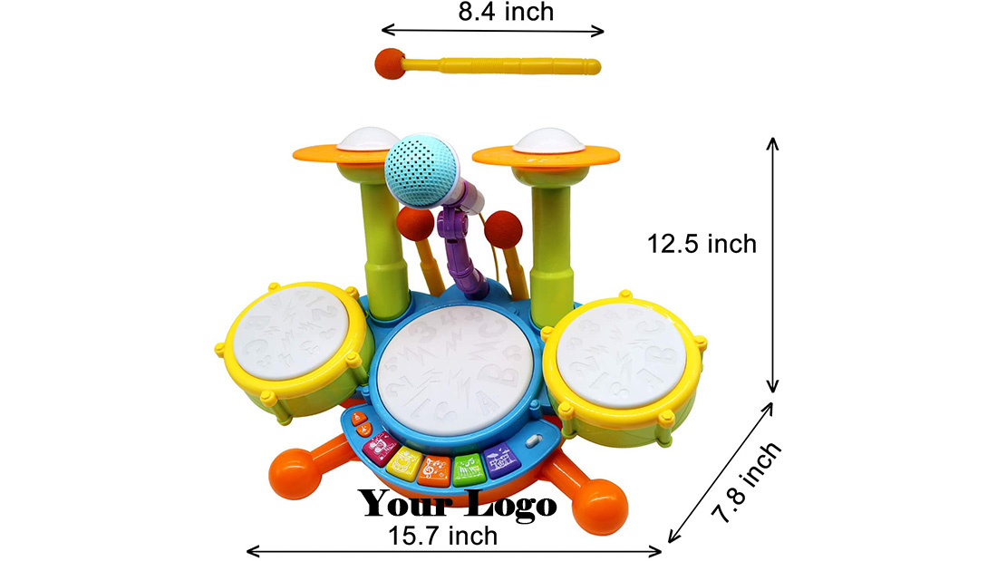 children gift supplier factory price toy electric drum set price for kids