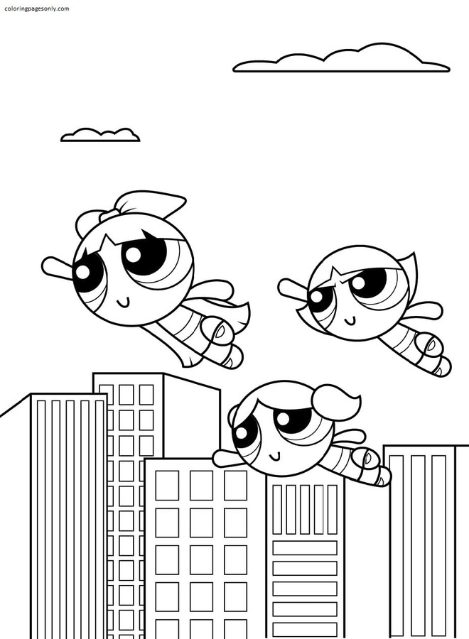 Printable Powerpuff Girls 4 coloring pages