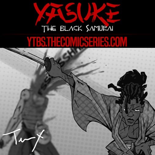 Yaskuke The Black Samurai comic book by Terrance X