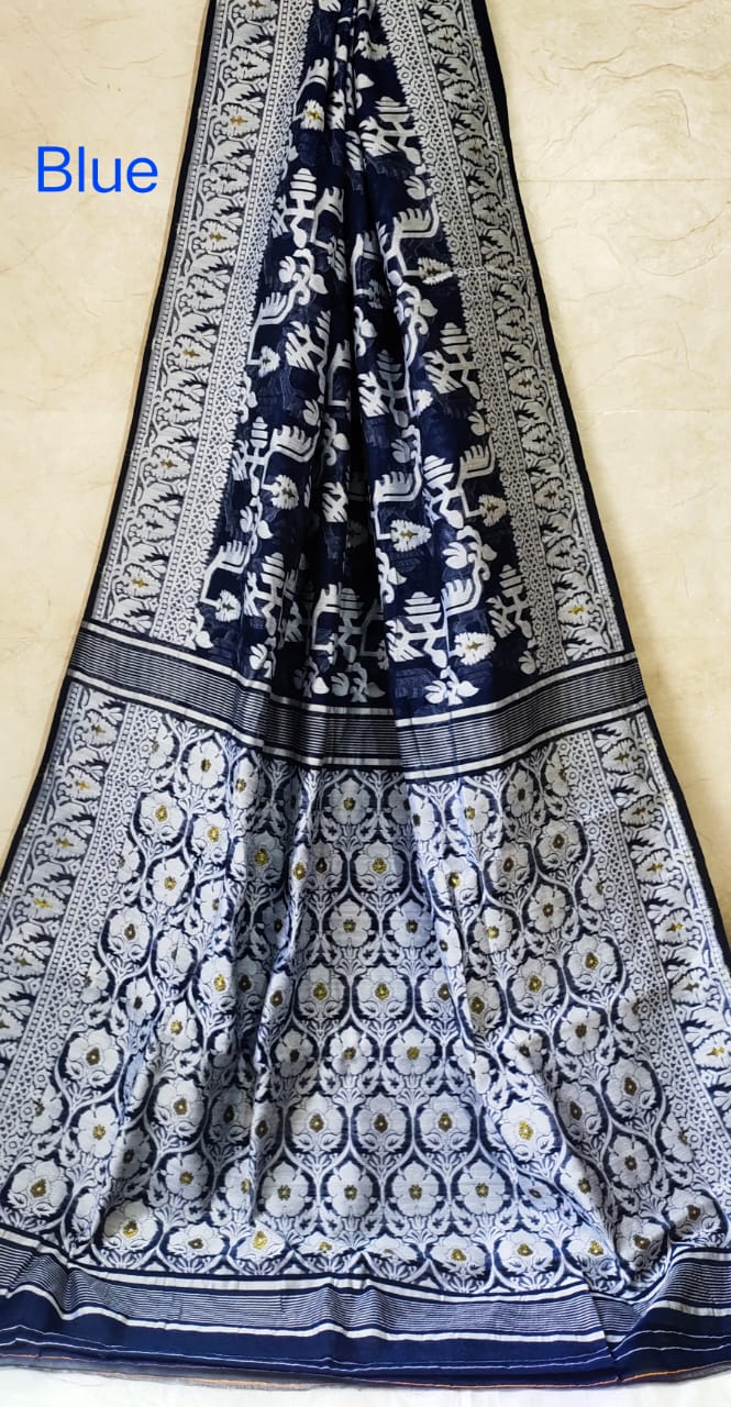 Cotton Dhakai Jamdani Saree