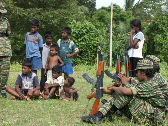 During Sri Lanka’s civil conflict, life in the war zone was dominated by the fighting. Thousands of youth either joined the Tigers or were conscripted into their units. Credit: Amantha Perera/IPS