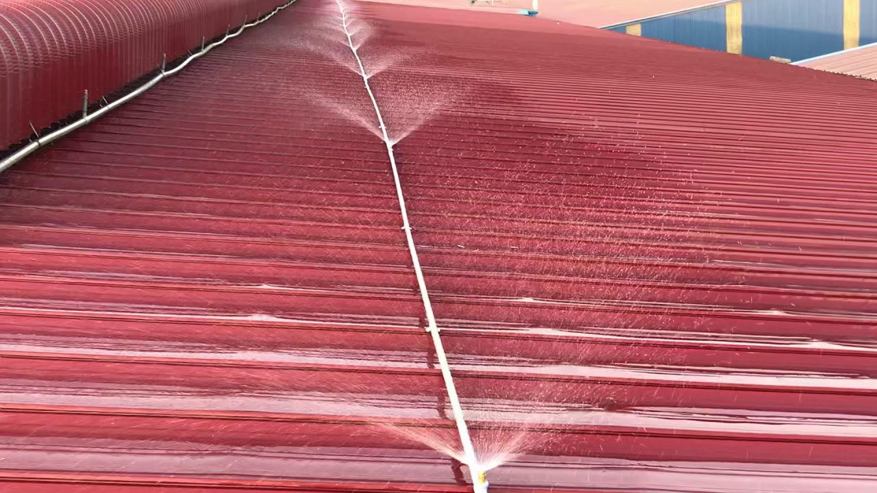 Hệ thống phun nước tự động làm mát mái nhà