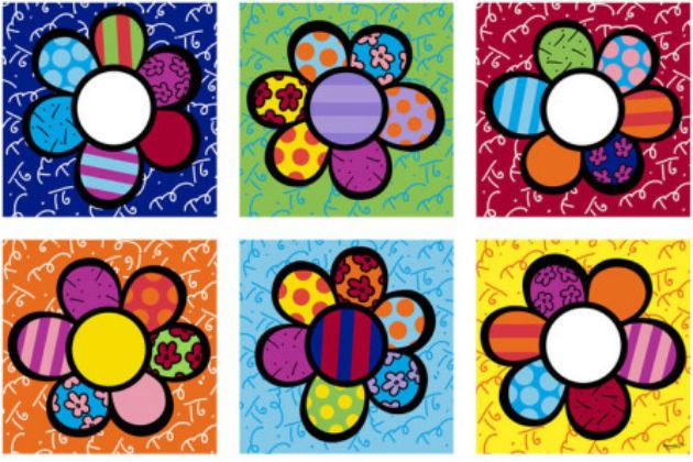 Obra de Romero Britto: Flor