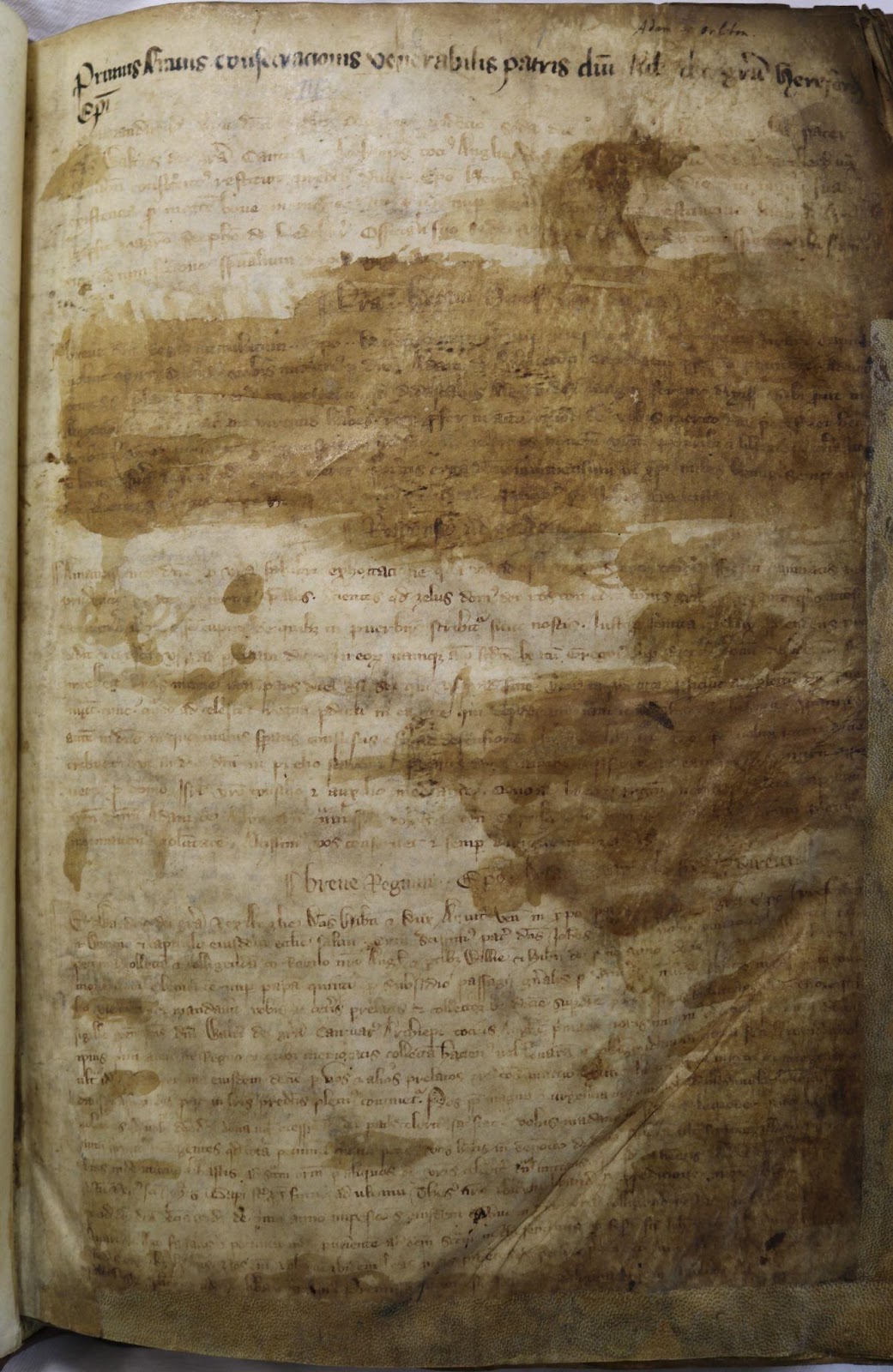 A manuscript page with Latin text