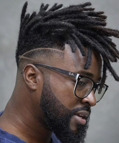 a black man rocking dreadlocks male hairstyles with glasses

