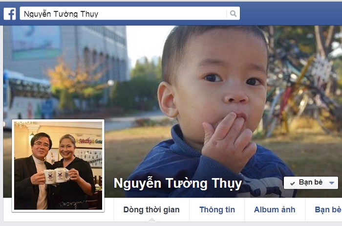Trang FB của nhà báo Nguyễn Tường Thụy