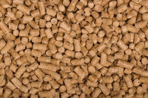 compressed sawdust pellets