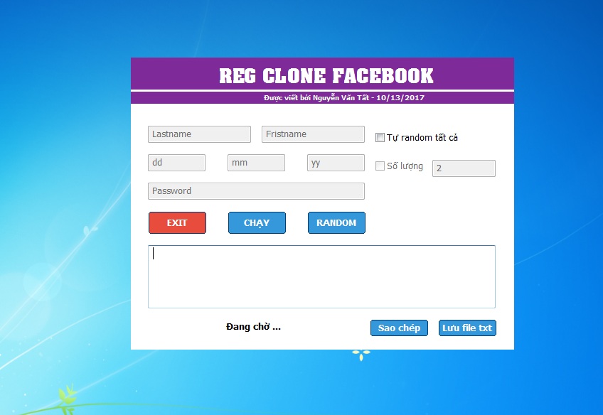  [Share] Tools Reg Clone Facebook