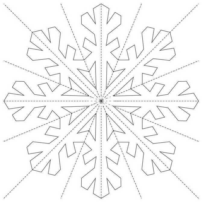 protruding snowflakes