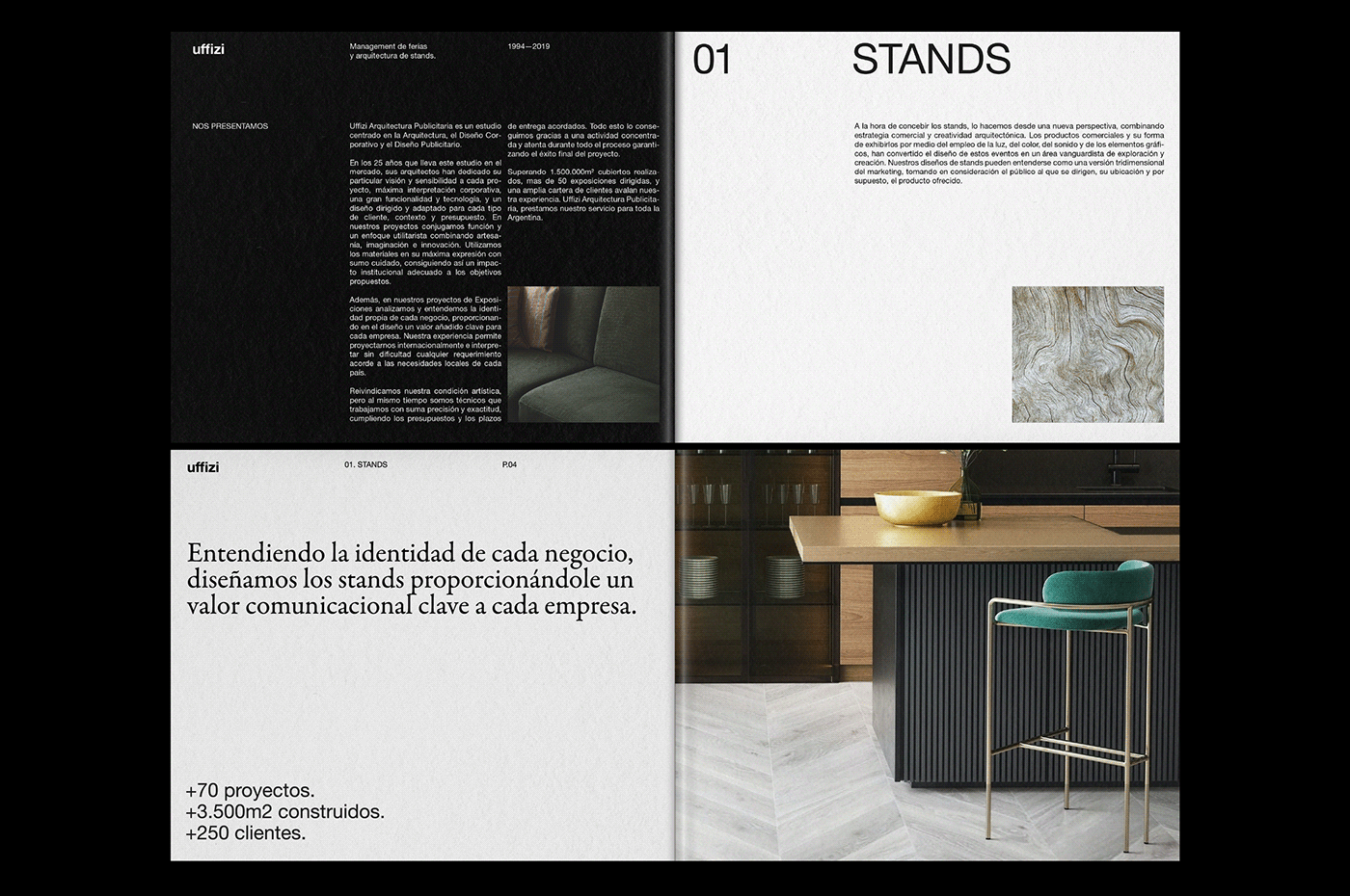 Stands Book. Interior.