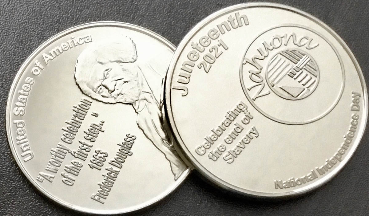 African American Designer Launches Commemorative Coin in Honor of Juneteenth National Independence Day | My Beautiful Black Ancestry