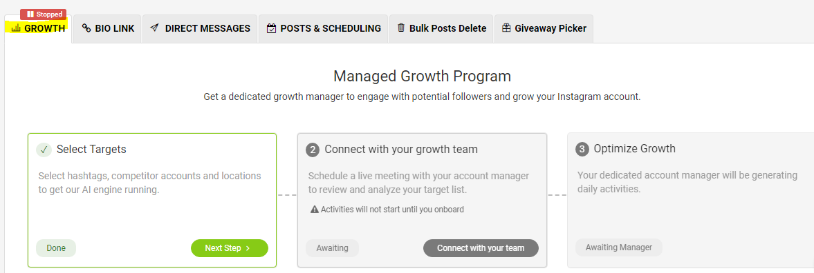 AiGrow's Managed Growth Program 