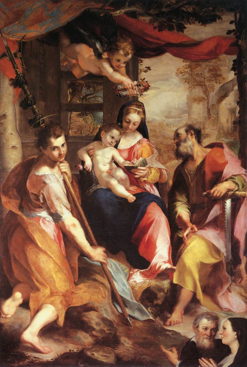 Virgin and Child with Saints Simon and Jude by Federico Fiori Barocci