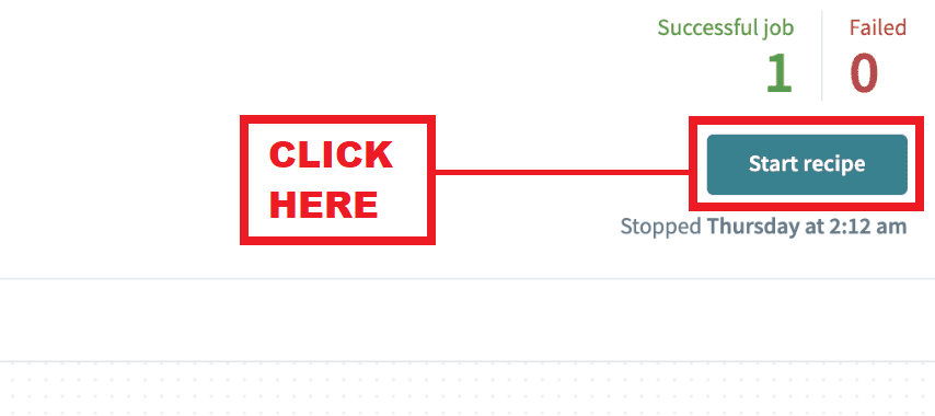 Click to start recipe