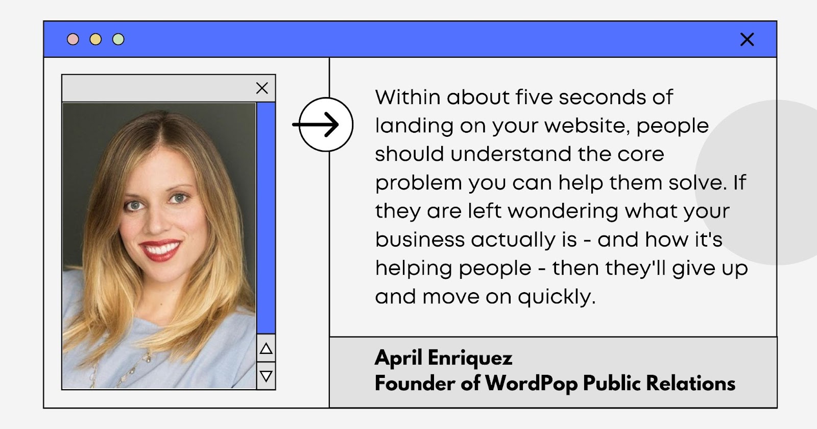 April Enriquez, Founder Of Wordpop Public Relations. 