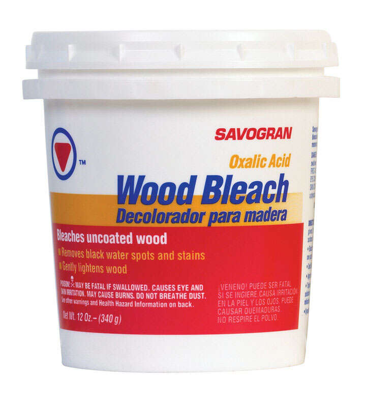 Oxalic acid for cleaning a deck