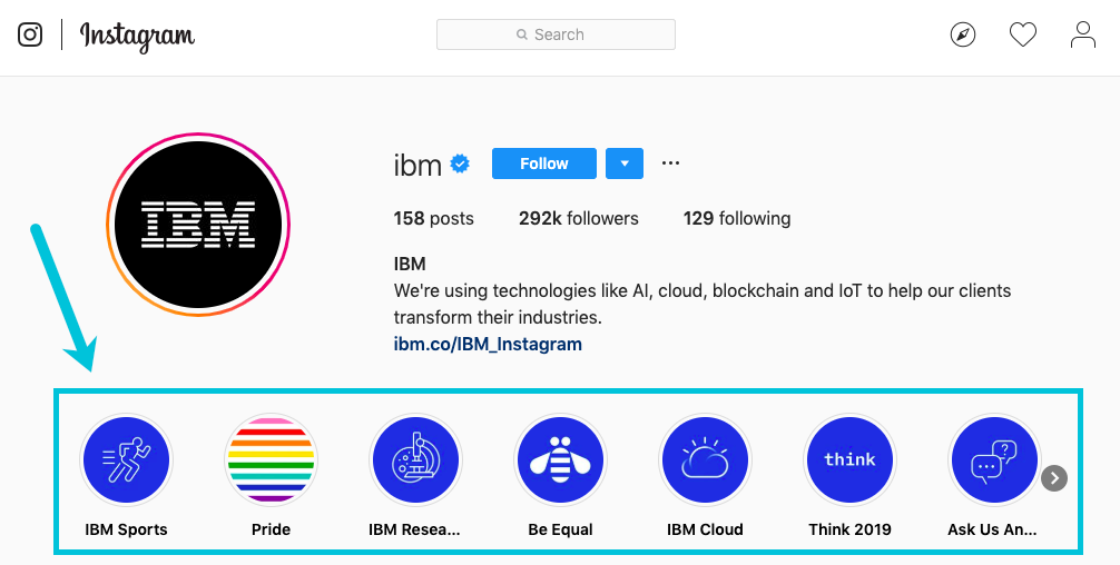 ibm's instagram stories