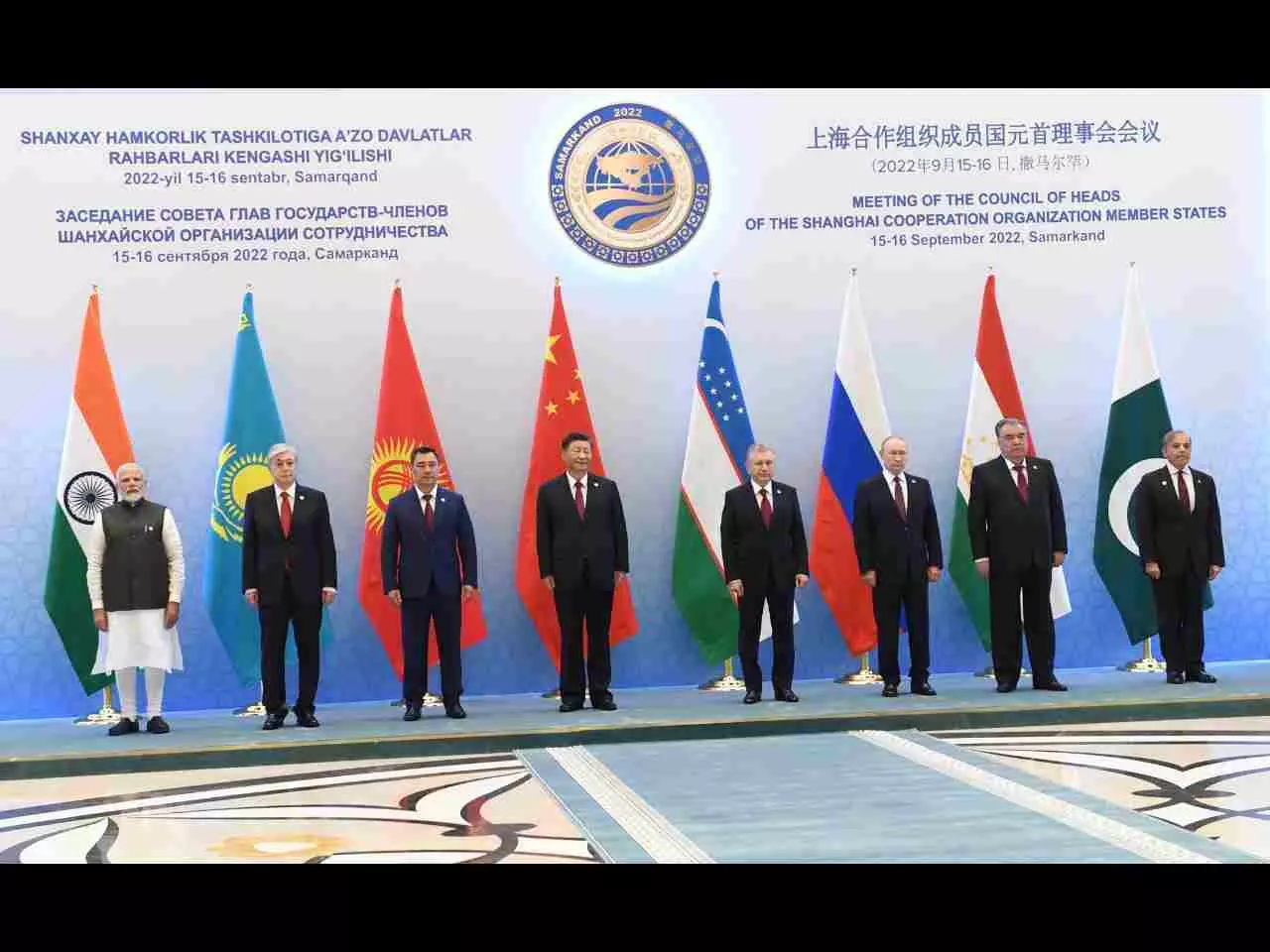 Representatives of nations at the SCO summit at Uzbekistan - News9Live