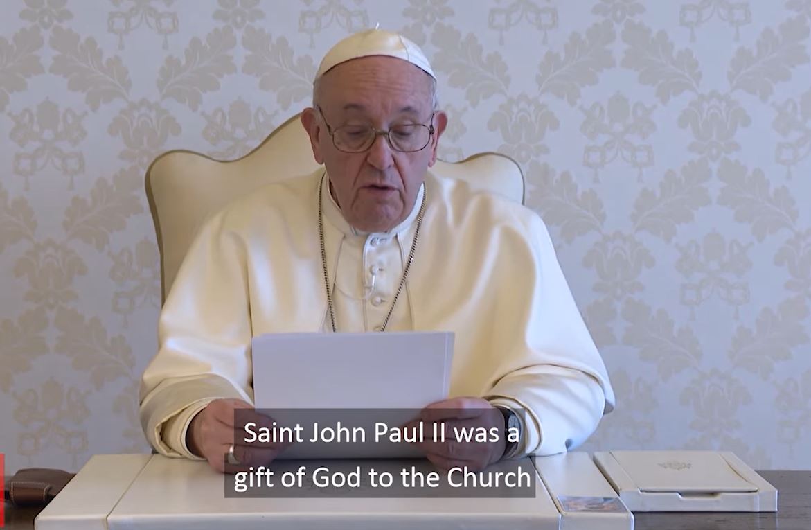 Đức Thánh Cha Phanxico ghi dấu kỷ niệm 100 năm sinh nhật Thánh Gioan Phaolô với Video gửi giới trẻ Ba Lan