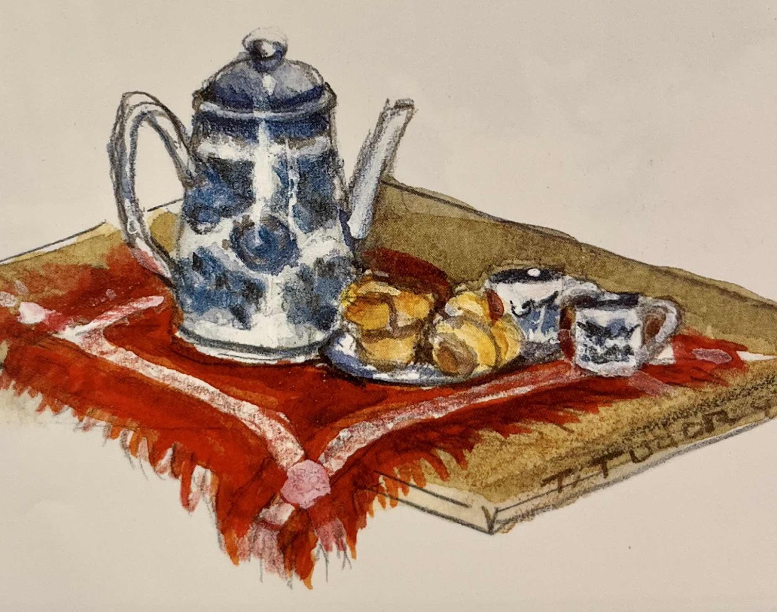 Tasha Tudor’s Hot Chocolate illustration