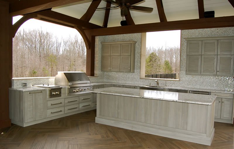 a beautiful completed outdoor kitchen from The Outdoor Appliance Store