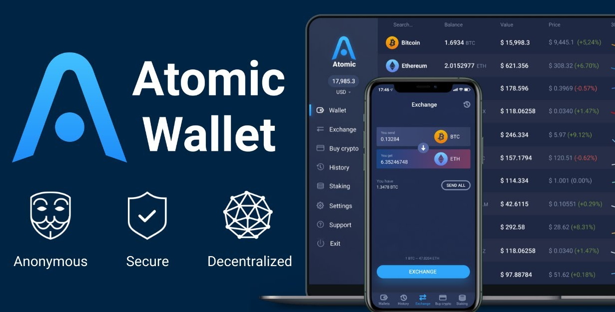 Ví phần mềm Atomic Walle