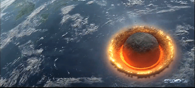 Image result for giant asteroid gif