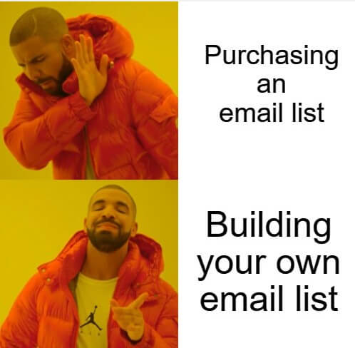 email marketing memes, the significance of email list building