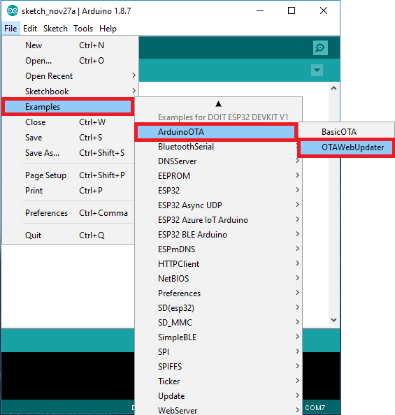 update OTA trên phần mềm