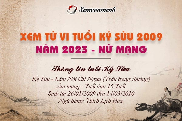 Tử vi tuổi Kỷ Sửu nữ mạng năm 2023 