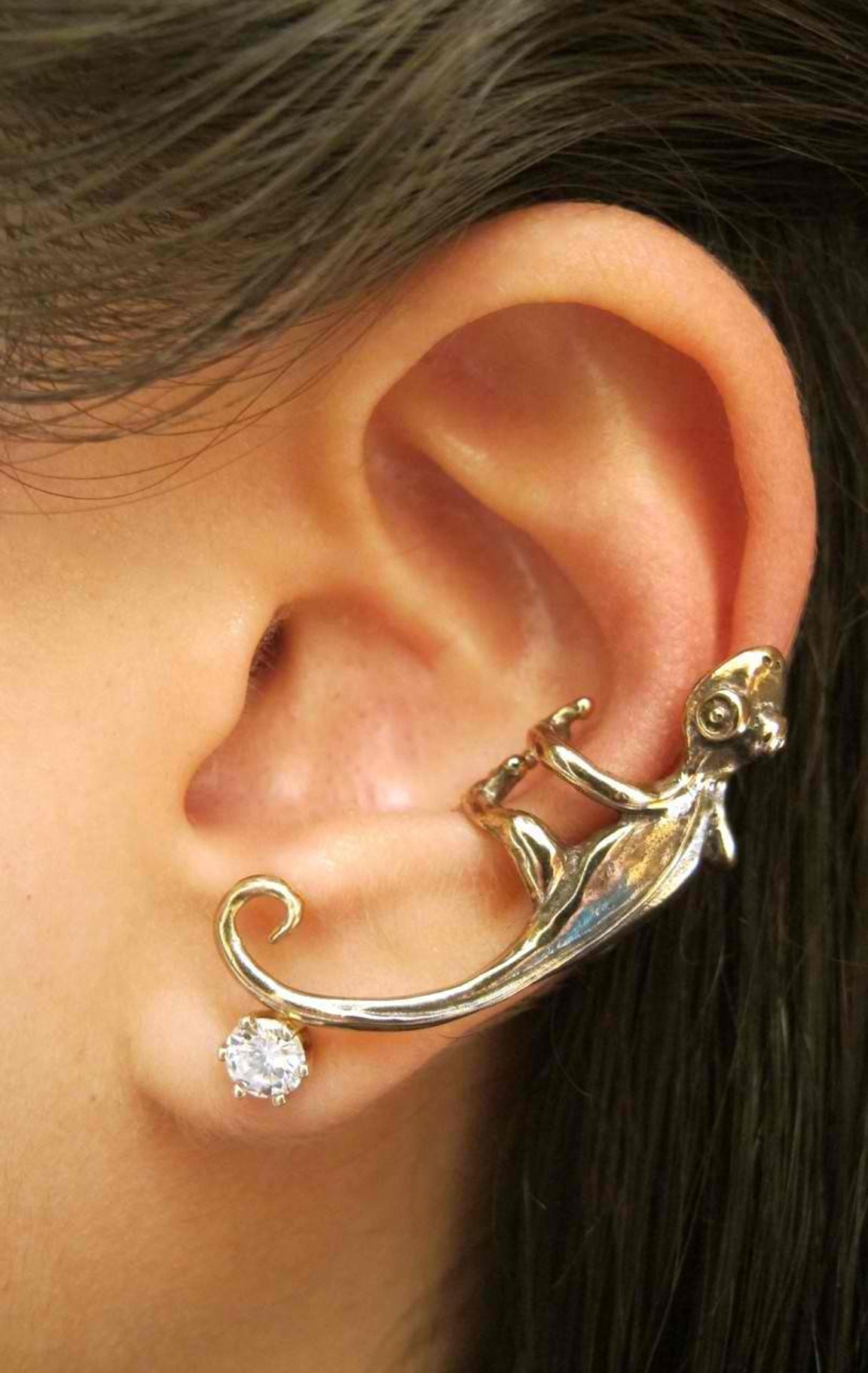 Gecko ear cuff jewelry