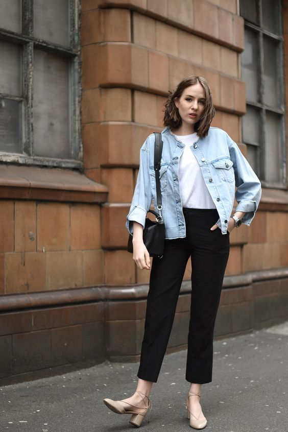 Trở nên cực kỳ cá tính cùng áo khoác sơ mi unisex nữ denim