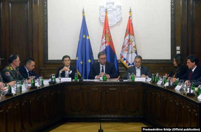 Заседание Совета безопасности Сербии, 21 ноября