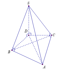 Cho hình chóp (S.ABC) có đáy là tam giác(ABC) đều cạnh (a), tam giác (SBA) vuông tại (B), tam giác (SAC) vuông tại (C). Biết góc giữa hai mặt phẳng (left( {SAB} right)) và (left( {ABC} right)) bằng (60^circ ). Tính thể tích khối chóp (S.ABC) theo (a).</p> 1