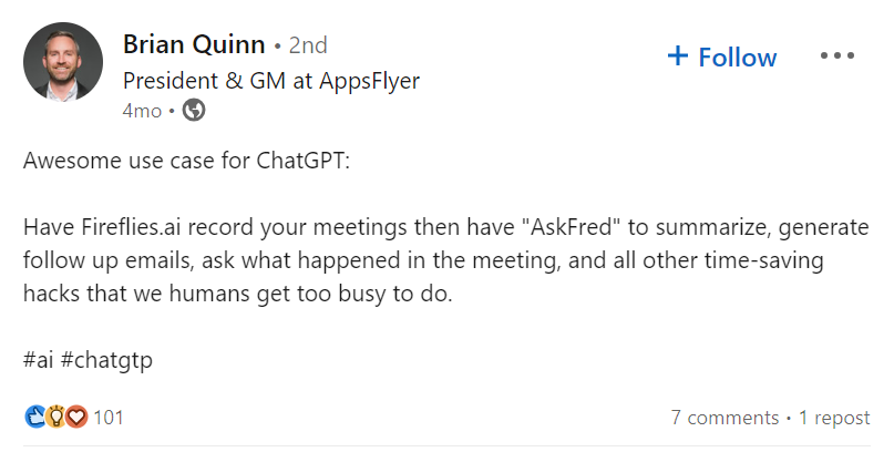 Customer verdict on AskFred