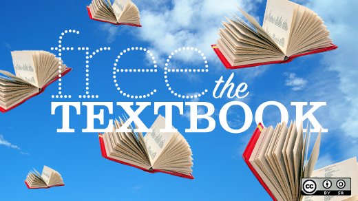 Free the textbook! flying books