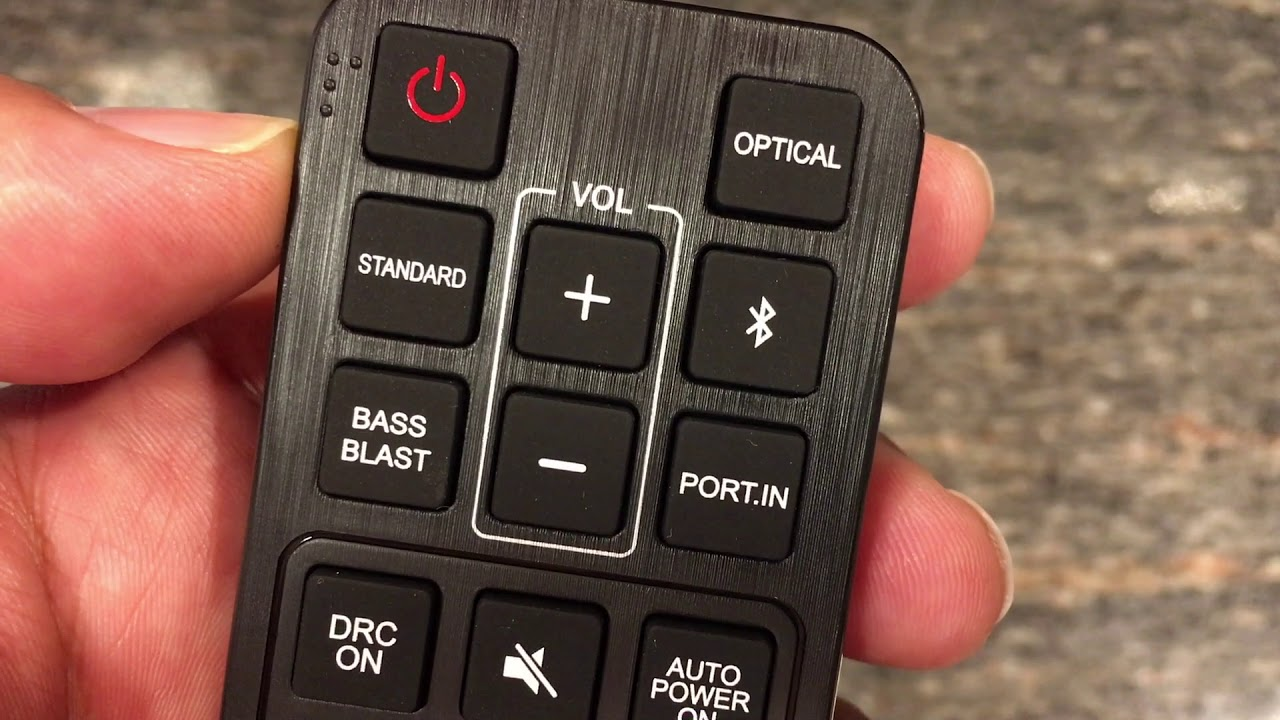 remote control for LG soundbar and subwoofer