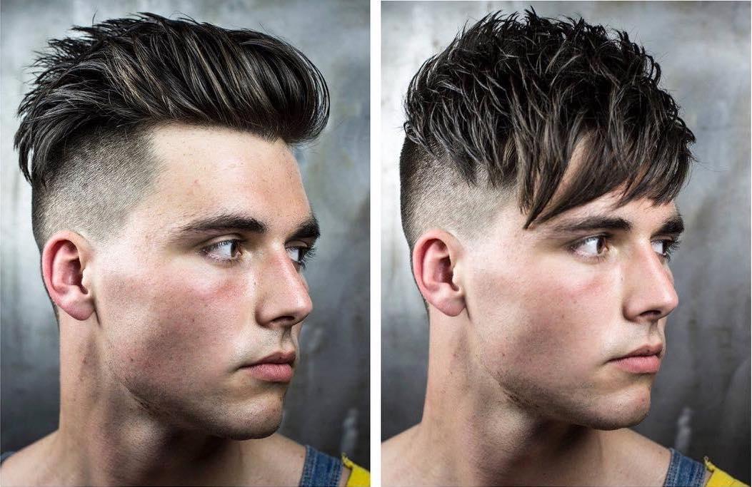 Kiểu tóc undercut kết cấu nhọn được tạo kiểu theo hai cách