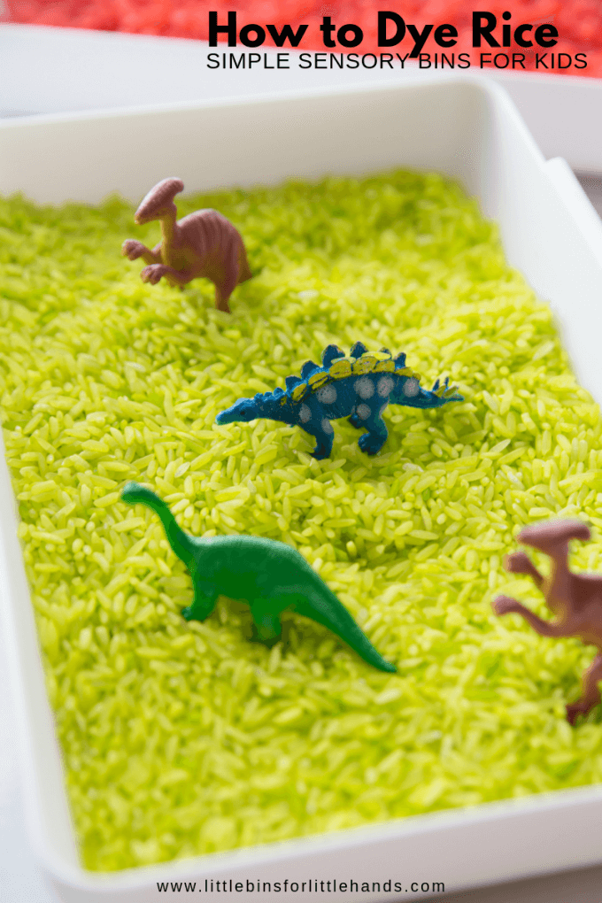 How to Dye Rice for Sensory Play | Little Bins for Little Hands