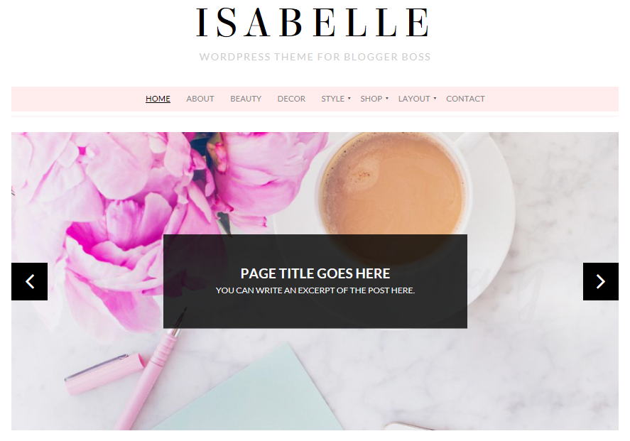 Tema WordPress Isabelle