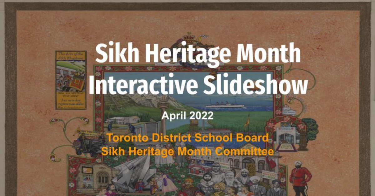 Sikh Heritage Month Interactive Slideshow