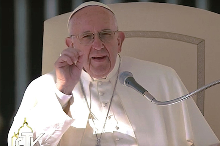 Pope at Jubilee Audience