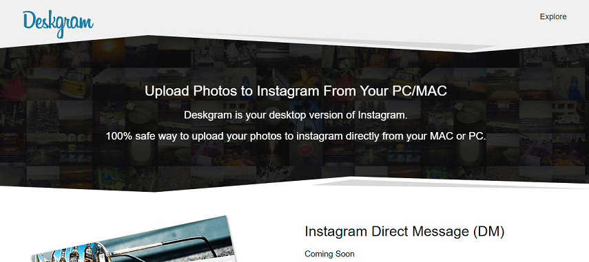 Deskgram - Gampang Banget! Ini Dia Cara Upload Foto di Instagram Web dari Laptop