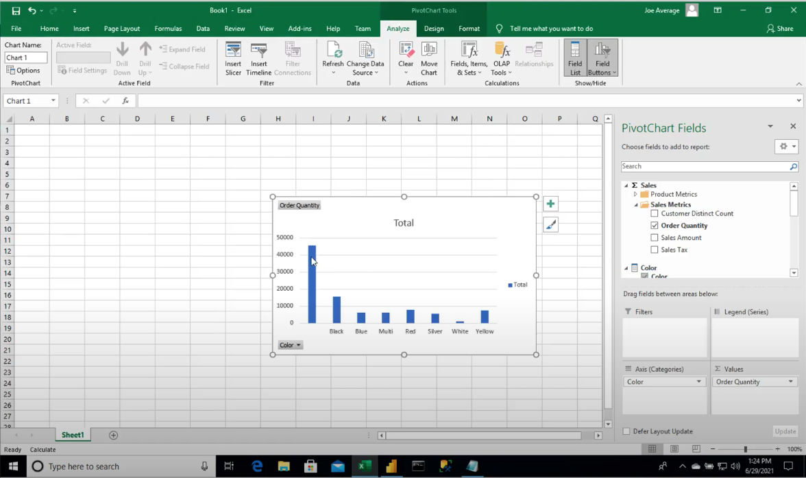 Create Pivot Table in Excel