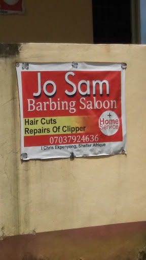 Jo Sam Barbing Saloon, 1 Chris Ekpenyong, Shelter Afirque, Uyo, Nigeria, Barber Shop, state Akwa Ibom