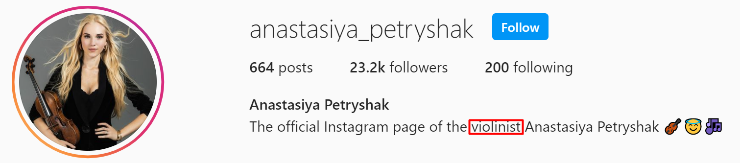 Instagram bio search by keywords or text in their personal biography