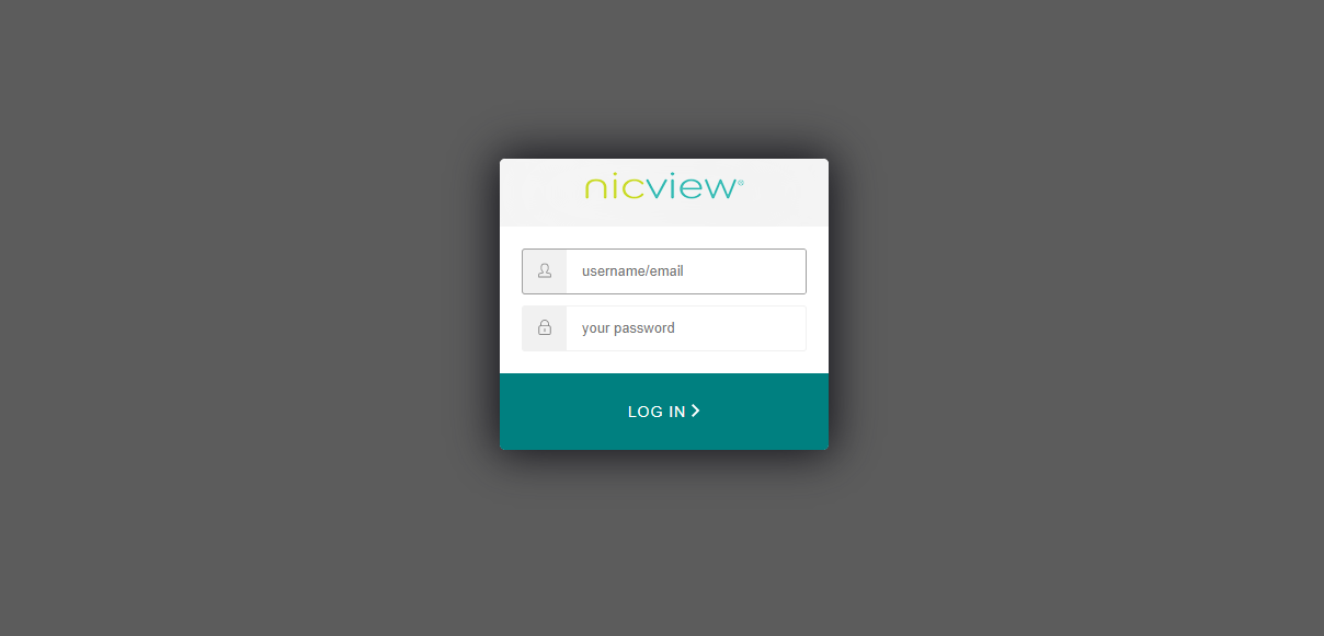 nicview login portal