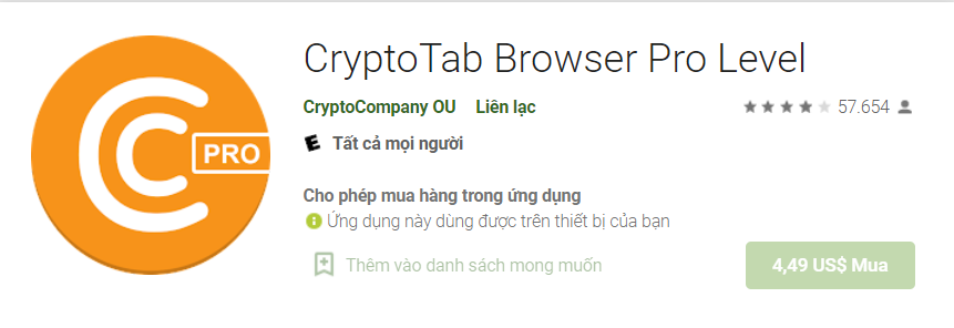 Crypto tab Browser Miner